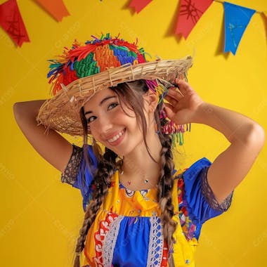 Mulher de festa junina, são joão