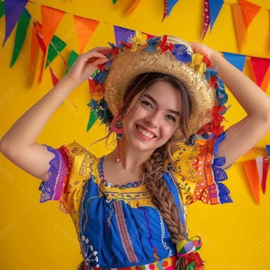 Mulher de festa junina, são joão