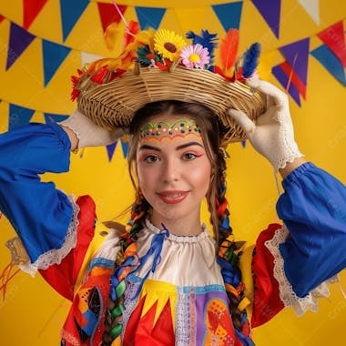 Mulher de festa junina, são joão