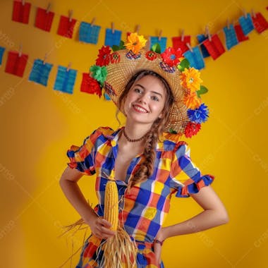 Mulher de festa junina, são joão