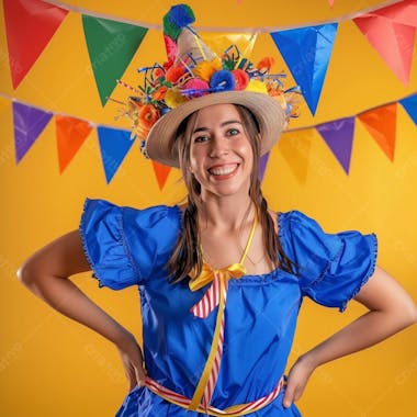 Mulher de festa junina, são joão