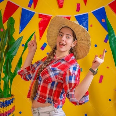 Mulher de festa junina, são joão