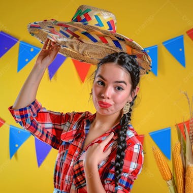 Mulher de festa junina, são joão