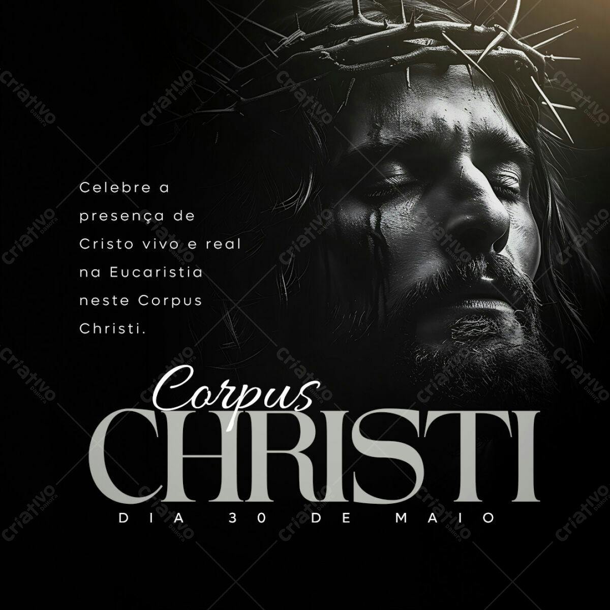 Flyer para Corpus Christi PSD Editável