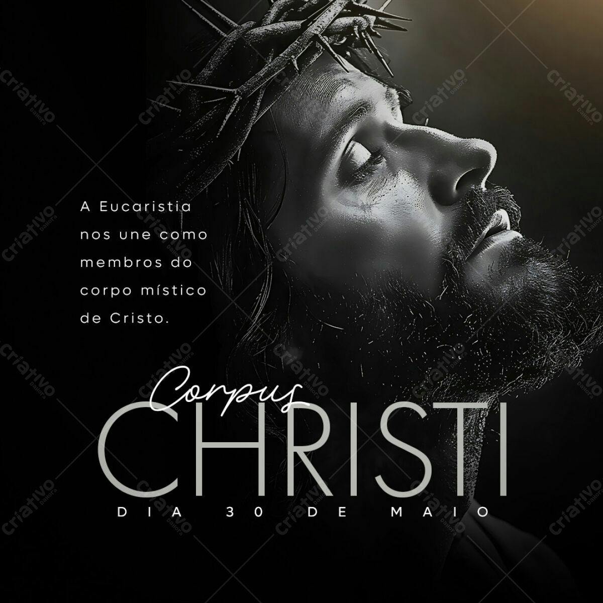 Postagem Corpus Christi PSD Editável