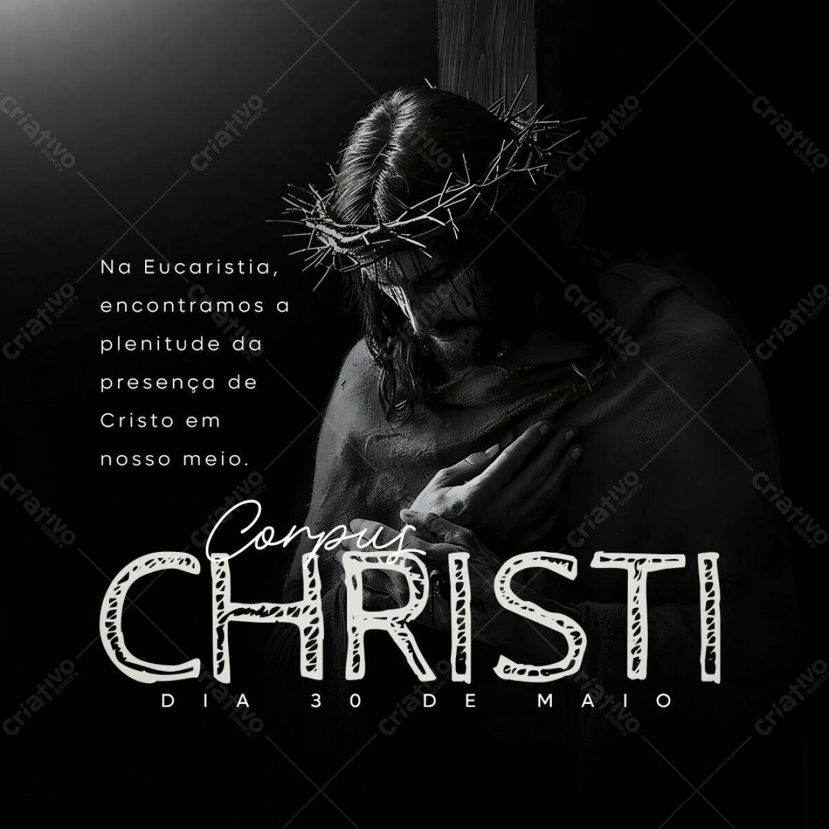 Post para Corpus Christi PSD Editável