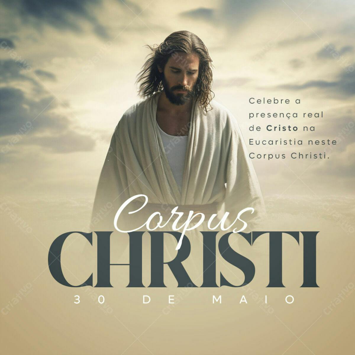 Flyer para Corpus Christi PSD Editável