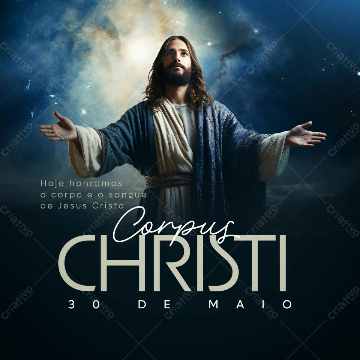 Post para Corpus Christi PSD Editável