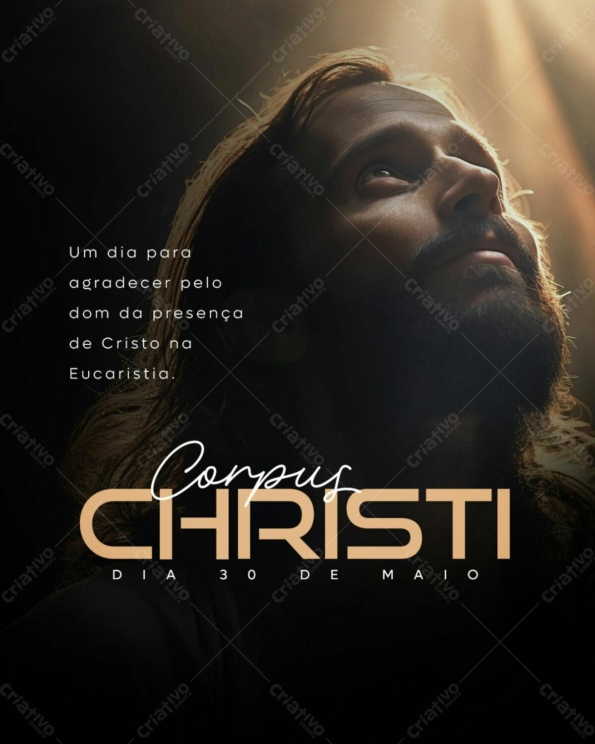 Post para Corpus Christi PSD Editável