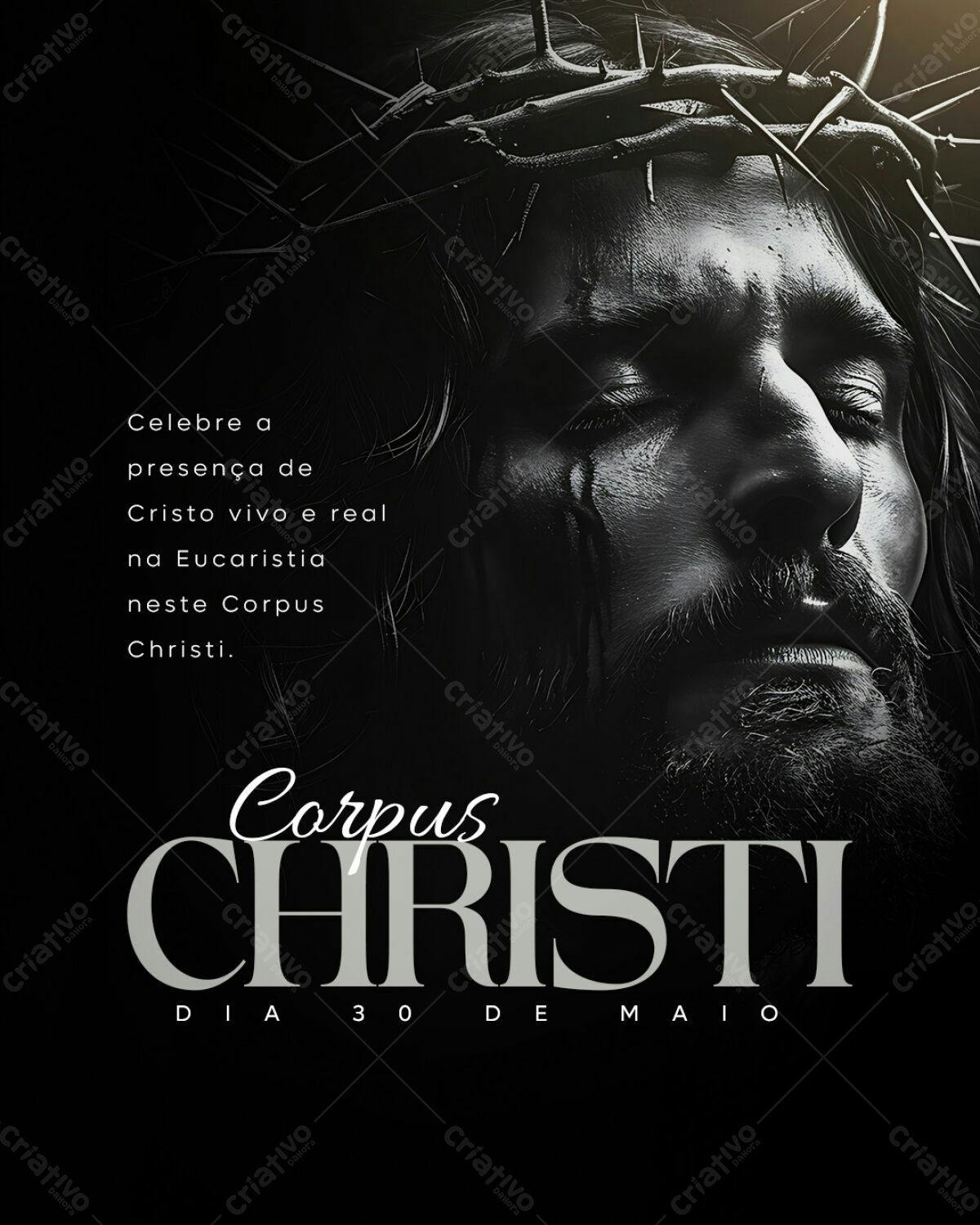 Flyer para Corpus Christi PSD Editável