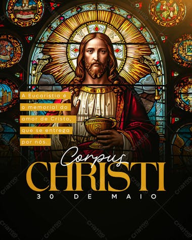 Corpus christi social media dia 30 de maio feed psd