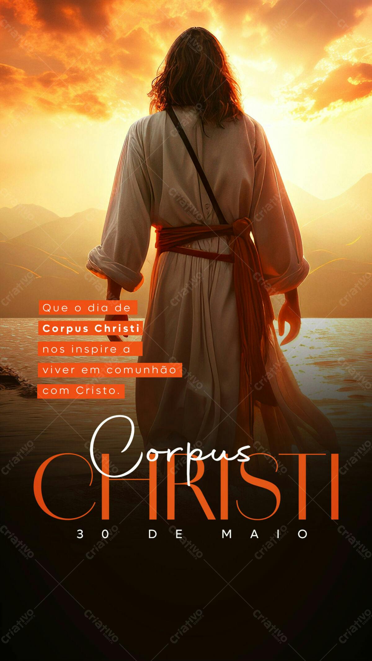 Flyer para Corpus Christi PSD Editável