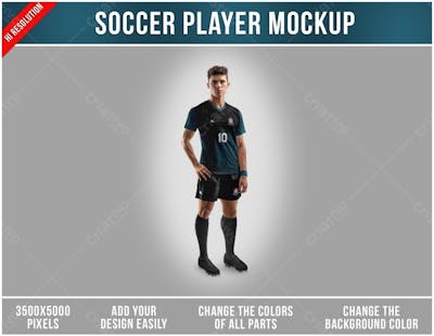Jogador De Futebol Mockup