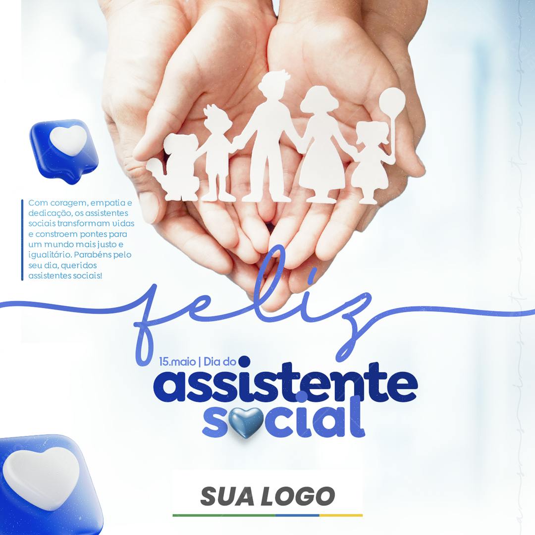 Postagem Dia do Assistente Social PSD Editável