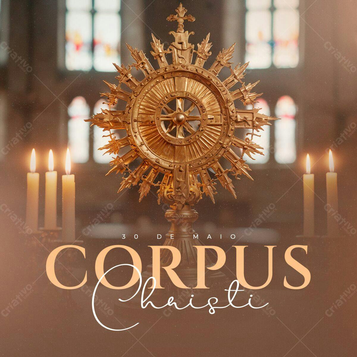 Post para Corpus Christi PSD Editável