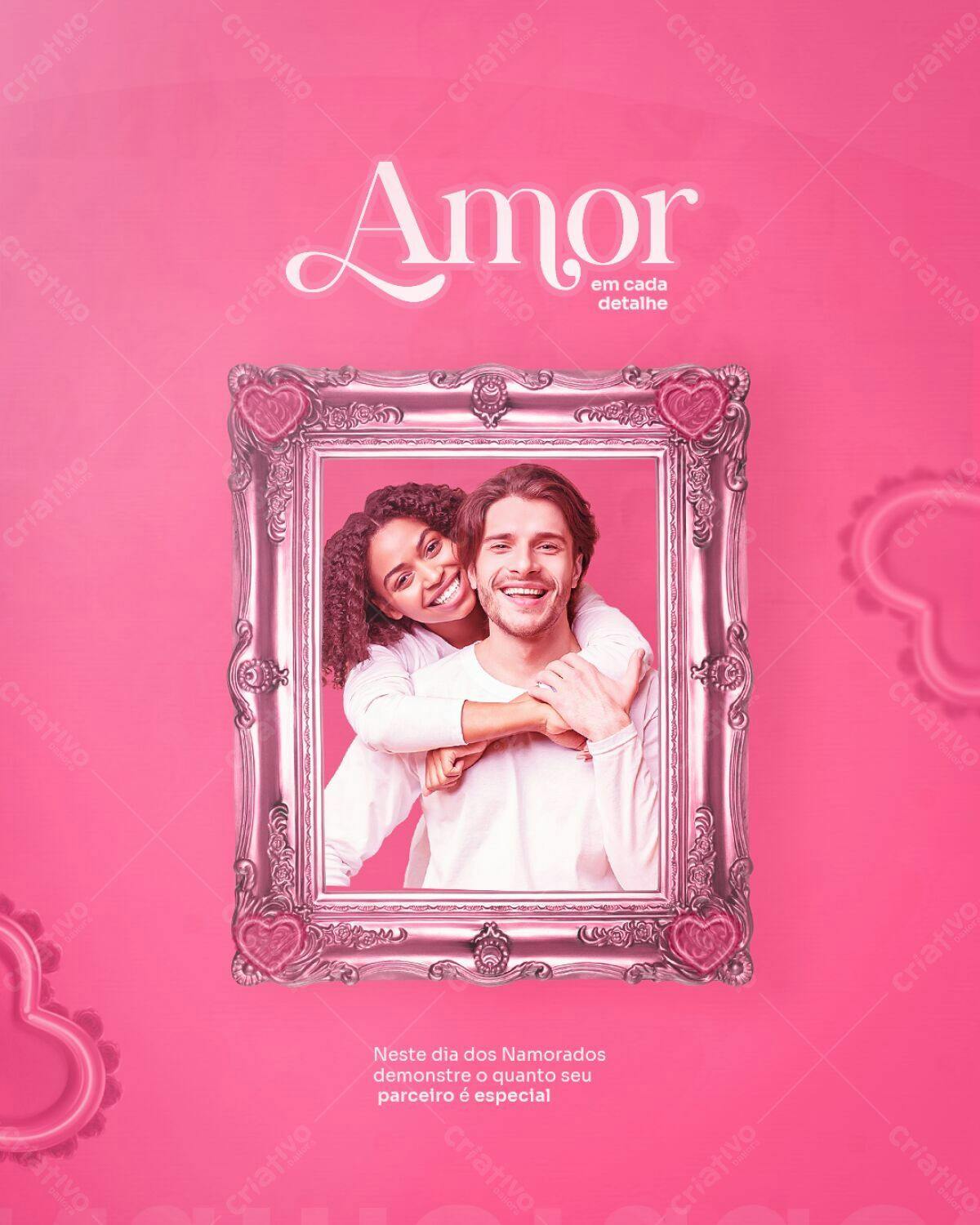 Post para Dia dos Namorados PSD Editável