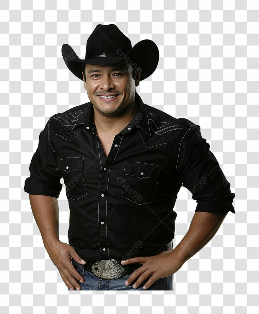 Icone Cantor Country PNG com fundo transparente