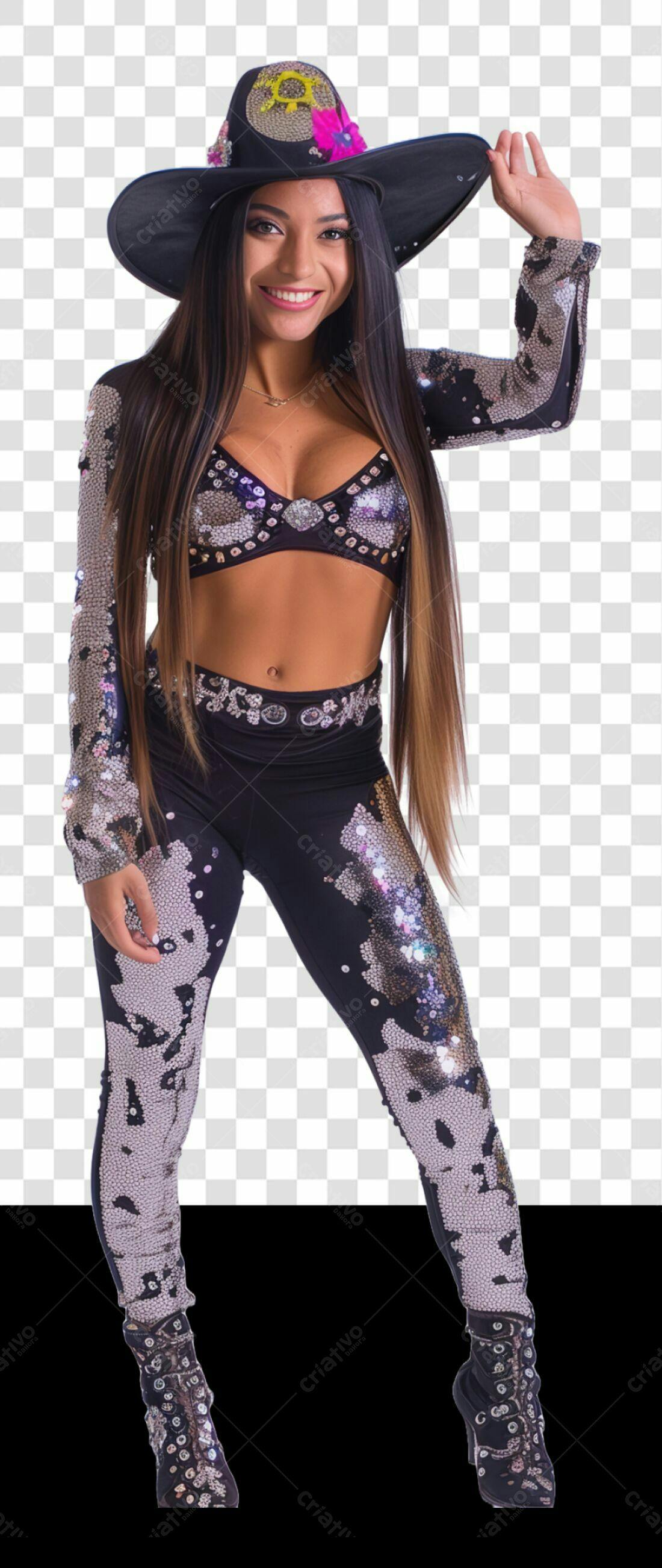 Imagem PNG com fundo transparente Mulher Cantora Latina