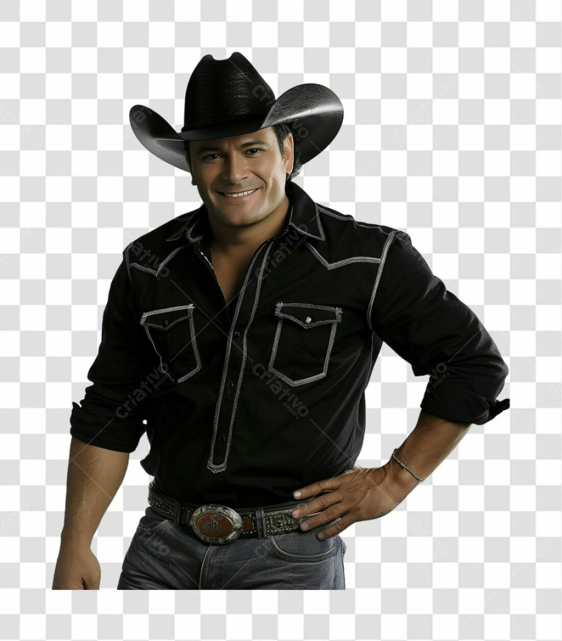 Icone Cantor Country PNG com fundo transparente