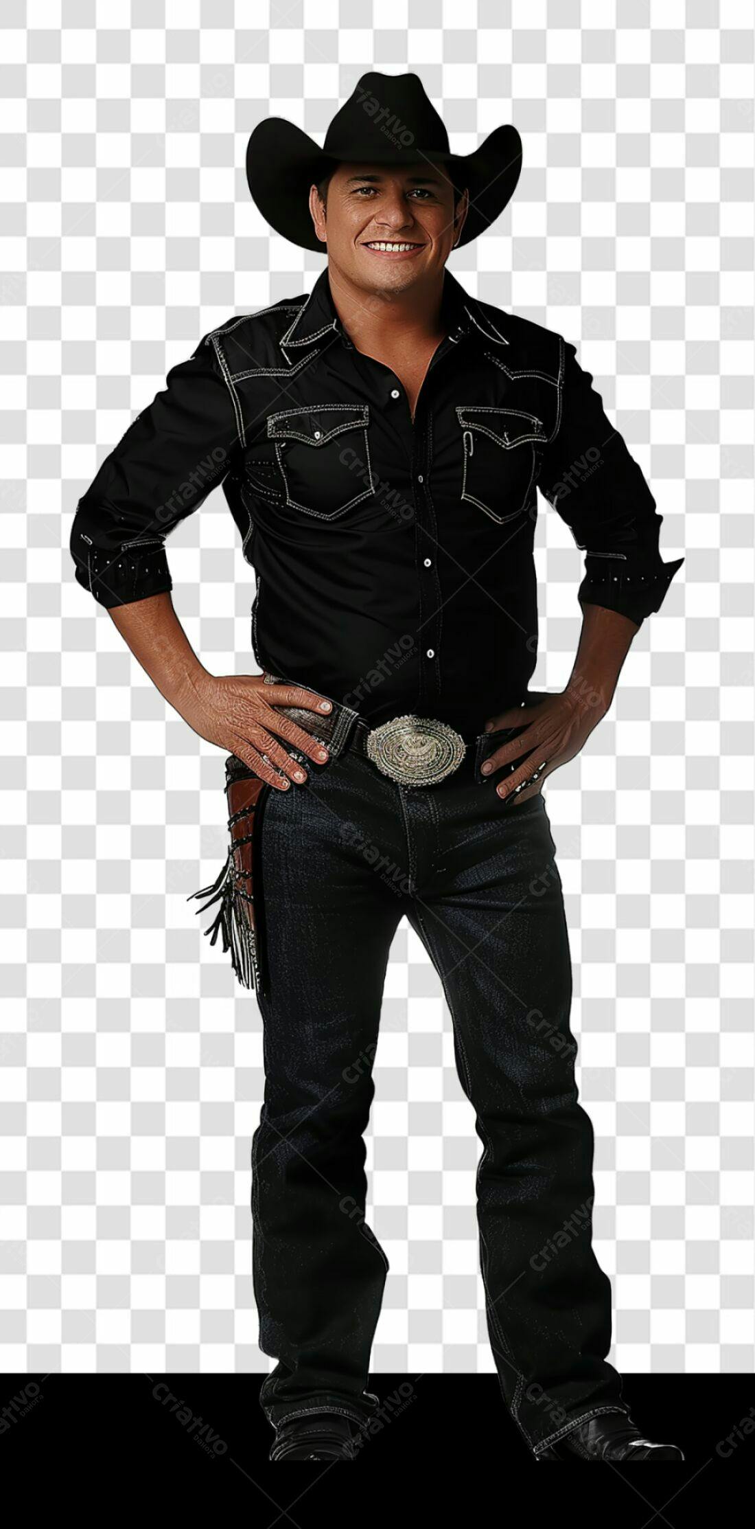 Icone Cantor Country PNG com fundo transparente