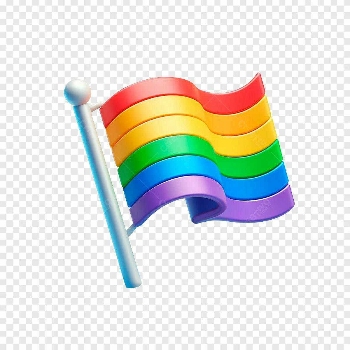 Ícone Bandeira LGBTQIA+ PSD Editável