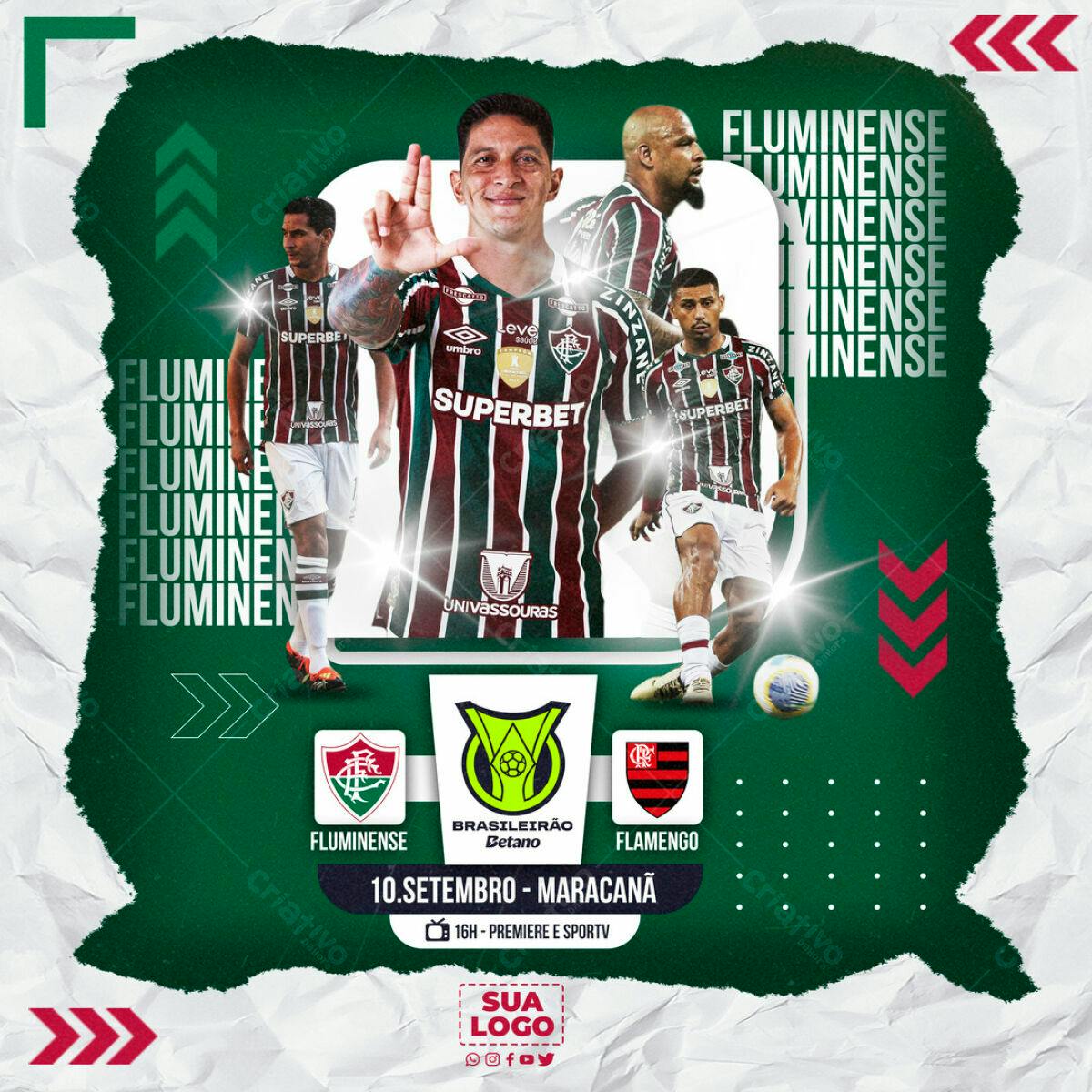 Flyer Futebol Brasileiro PSD Editável