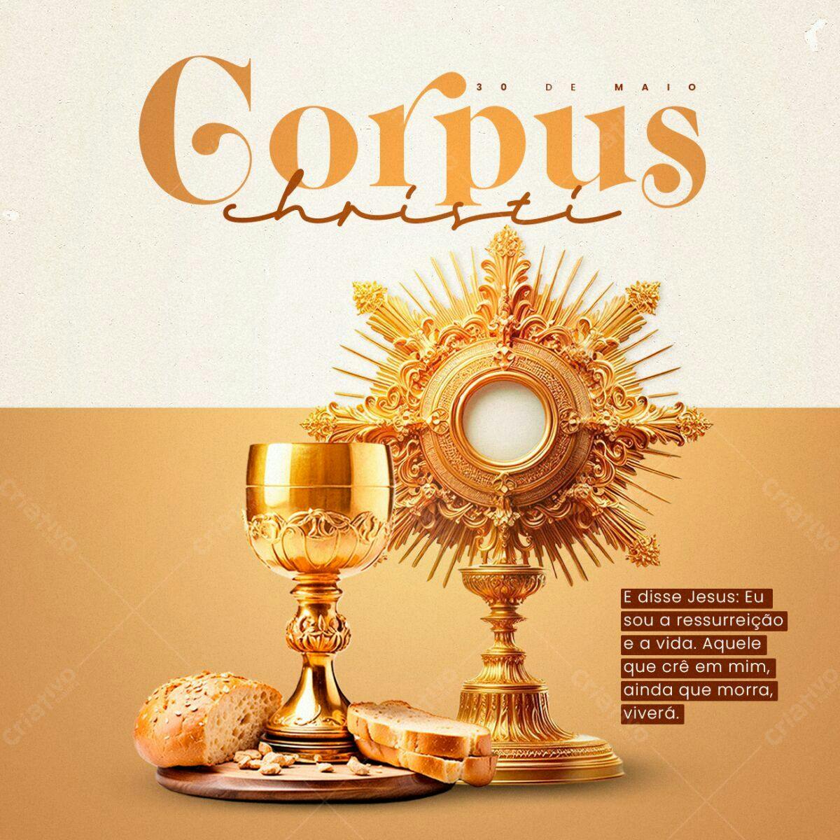 Post para Corpus Christi PSD Editável