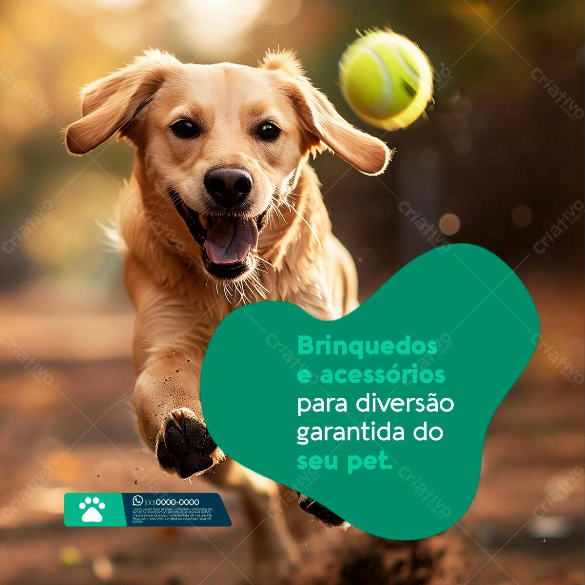 Flyer para Pet Shop PSD Editável