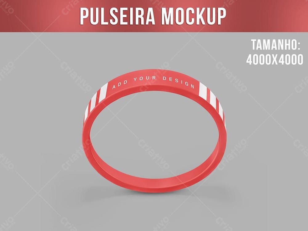 Pulseira de identificação evento festa vip Mockup