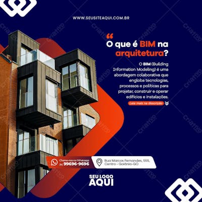 Feed Quadrado Arquitetura, Social Media