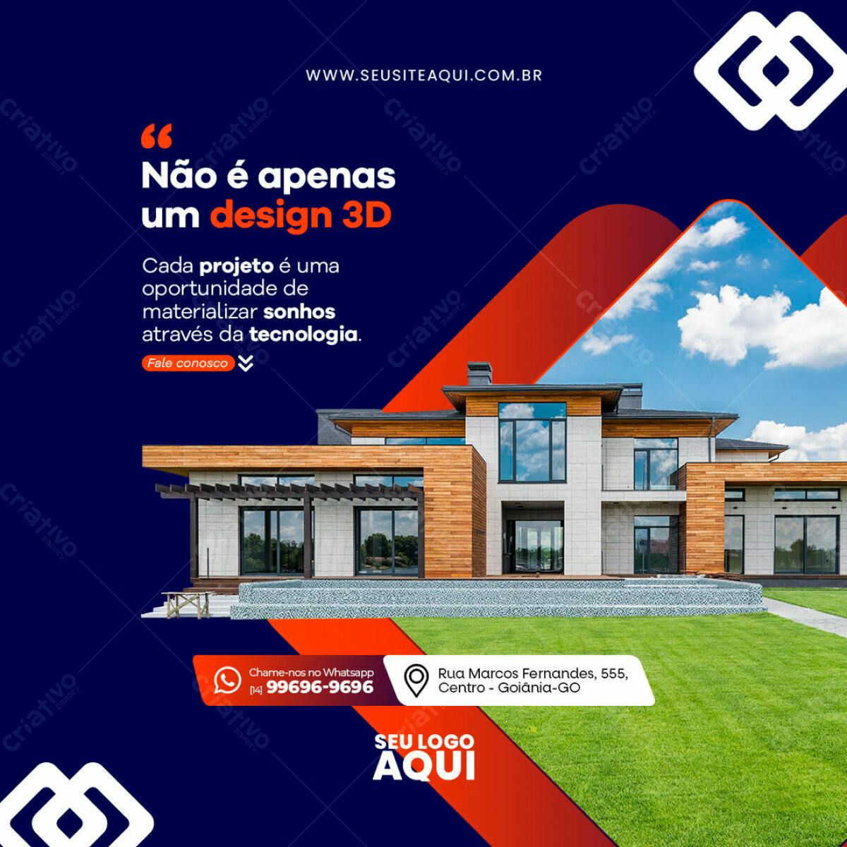 Postagem Instagram Imobiliária PSD Editável