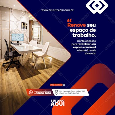 Feed Quadrado Arquitetura, Social Media