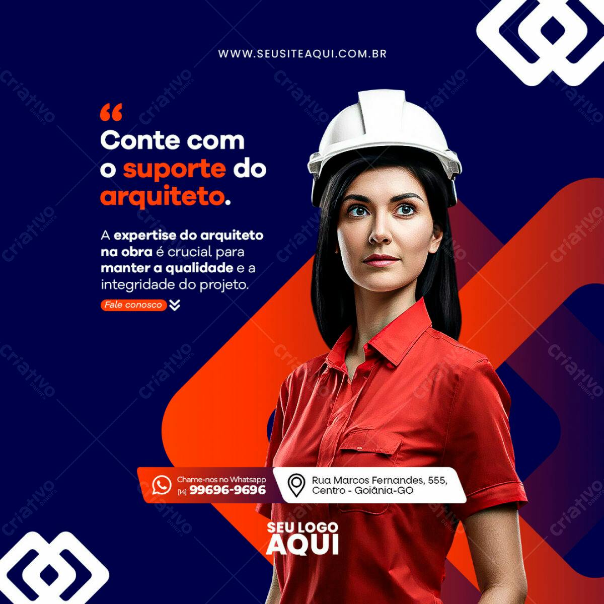Post para Redes Sociais Arquitetura PSD Editável