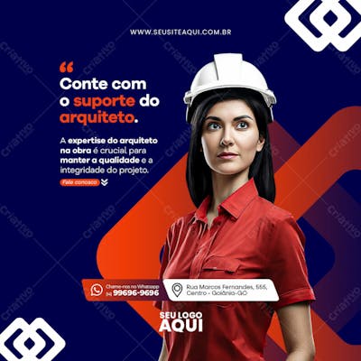 Feed Quadrado Arquitetura, Social Media