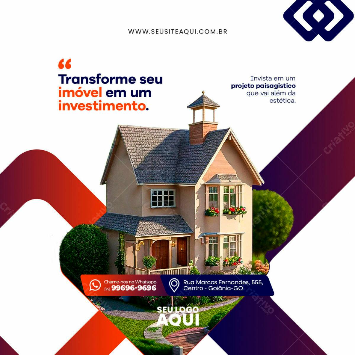 Postagem Imobiliária PSD Editável