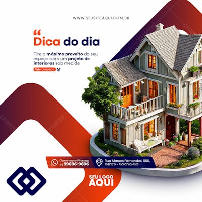 Feed Quadrado Arquitetura, Social Media
