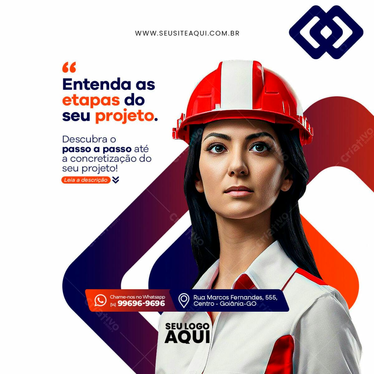 Post para Engenharia Civil PSD Editável