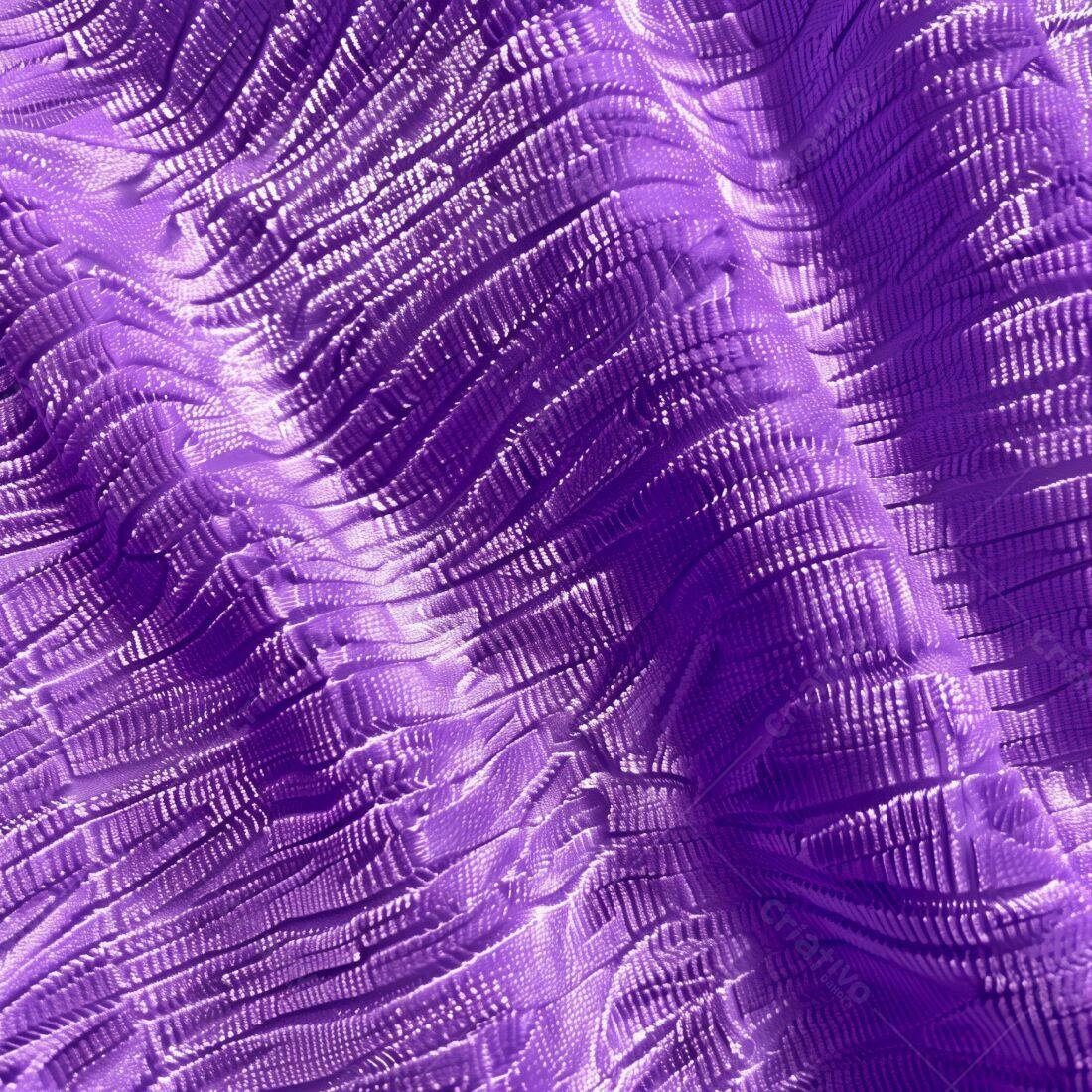 Tecido Roxo Texturizado Ondulado