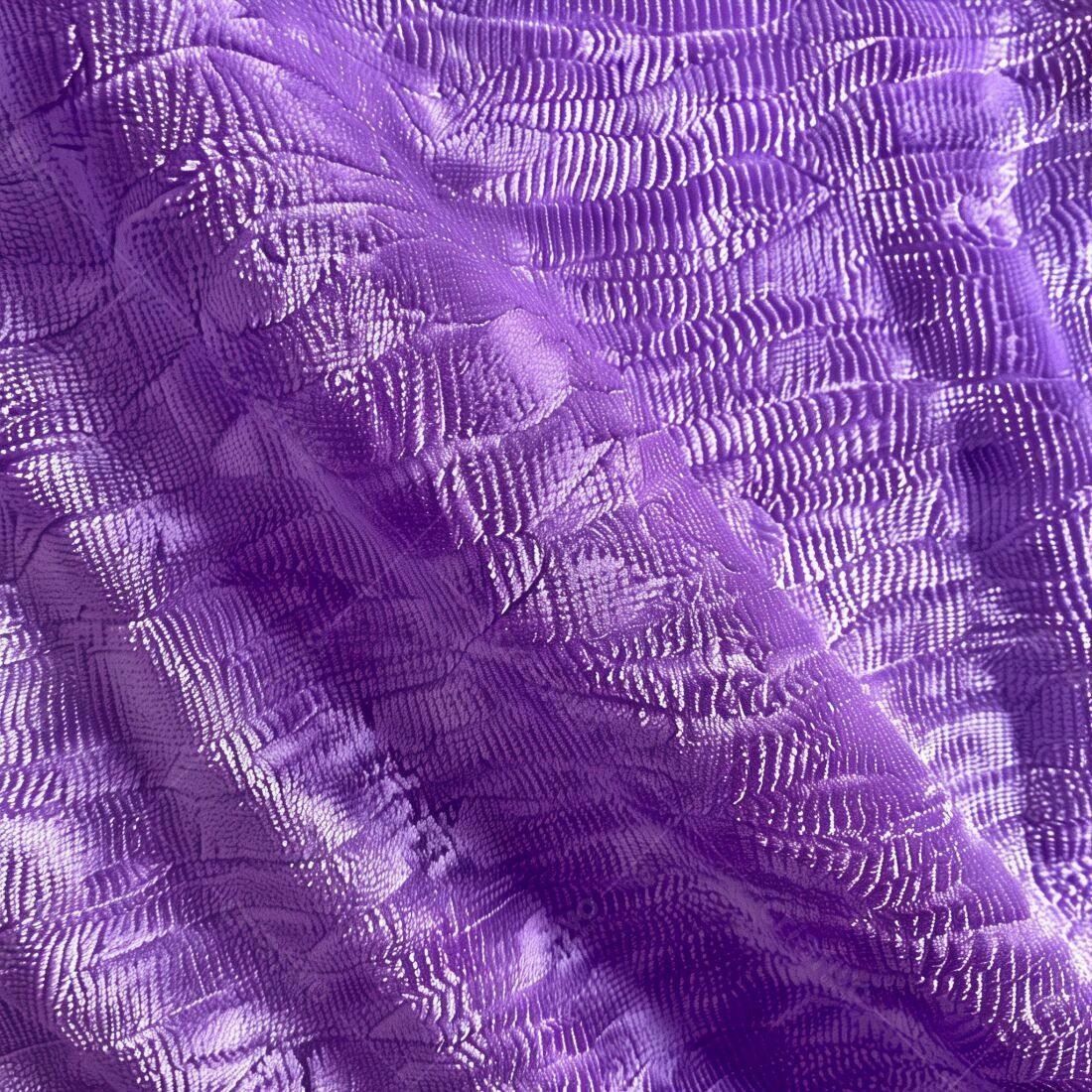 Tecido Roxo Texturizado com Padrão Ondulado
