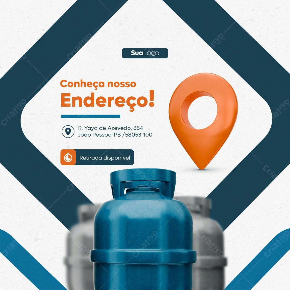 Postagem Redes Sociais Gás PSD Editável
