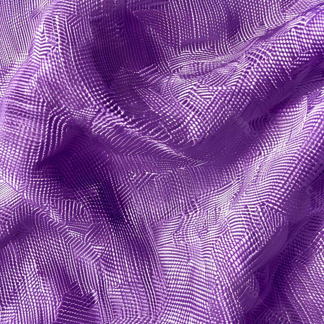 Tecido Roxo Texturizado com Padrão Geométrico