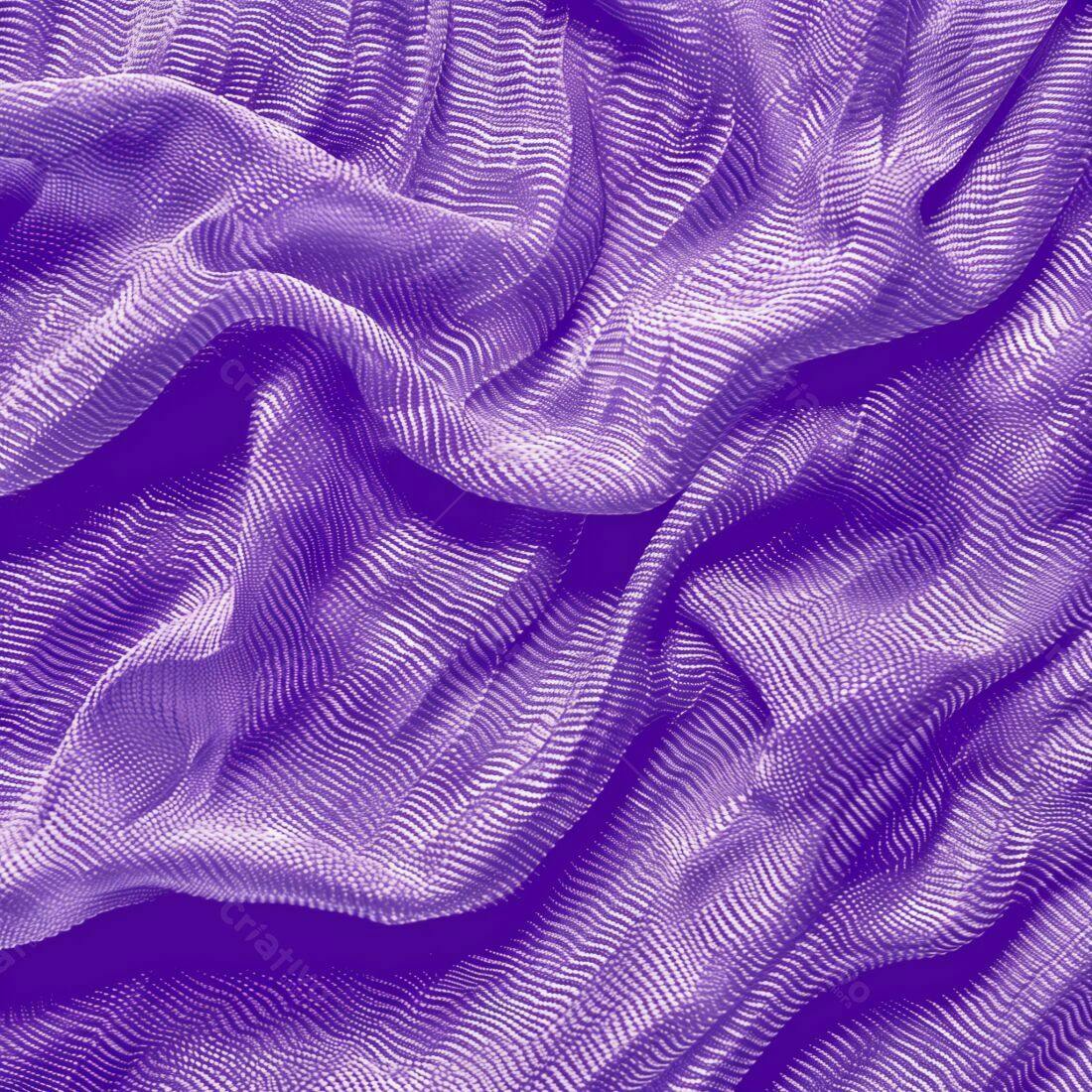 Tecido roxo texturizado em textura ondulada