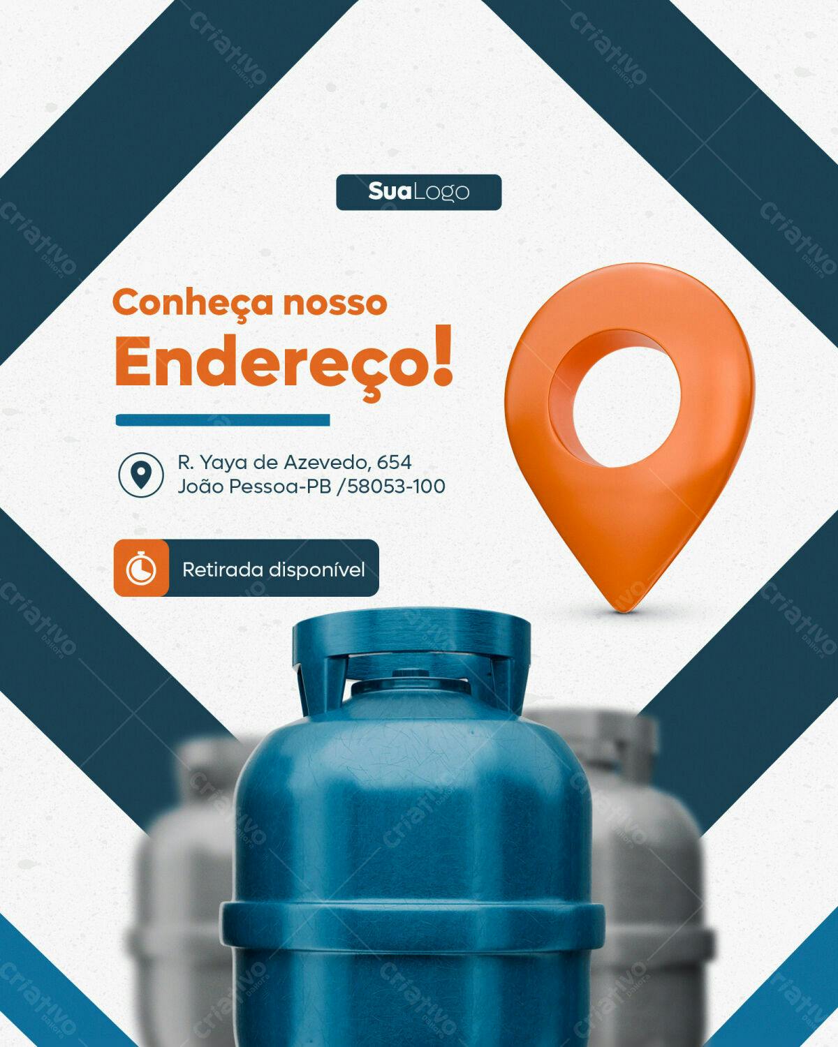 Postagem Redes Sociais Entrega Gas PSD Editável