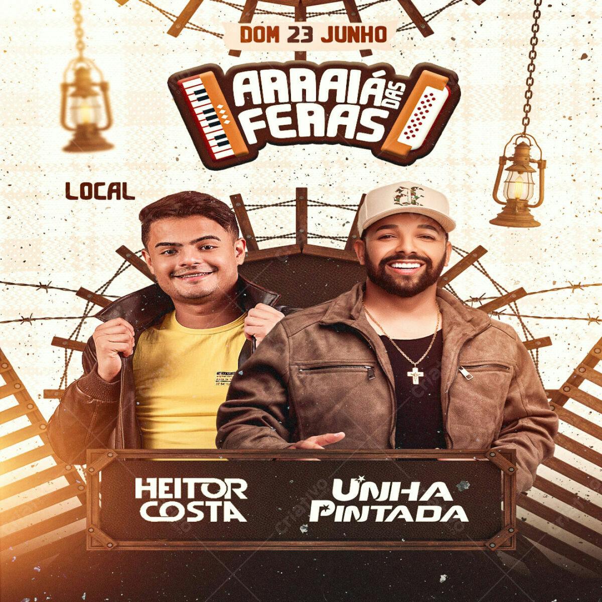 Flyer Arraia das Feras PSD Editável