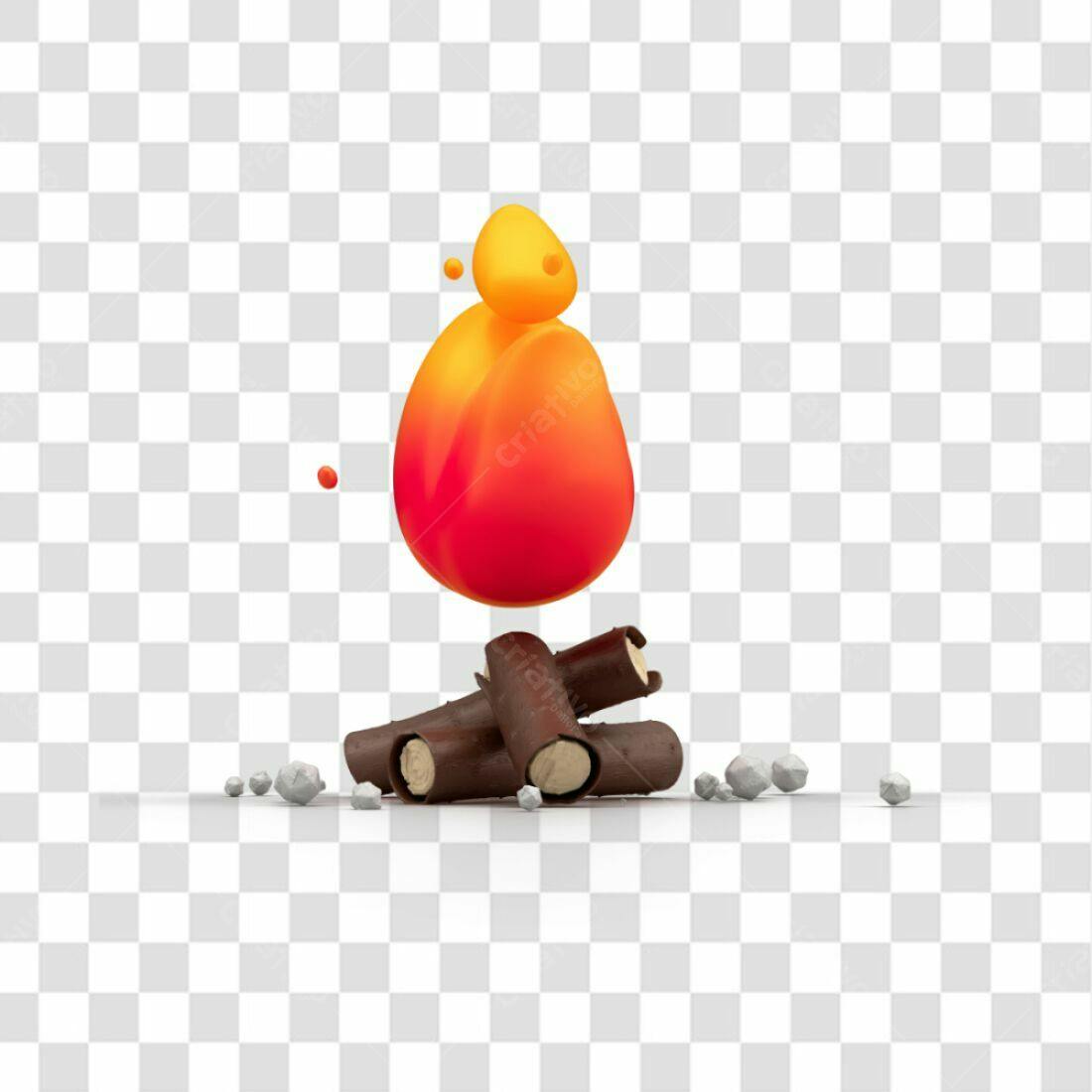 Icone Fogo Acampamento PNG com fundo transparente