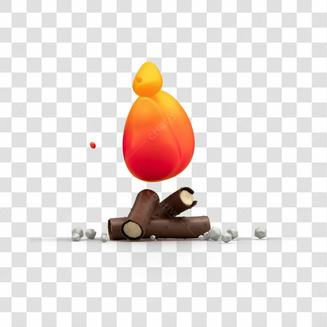 Icone Chama Acesa PNG com fundo transparente