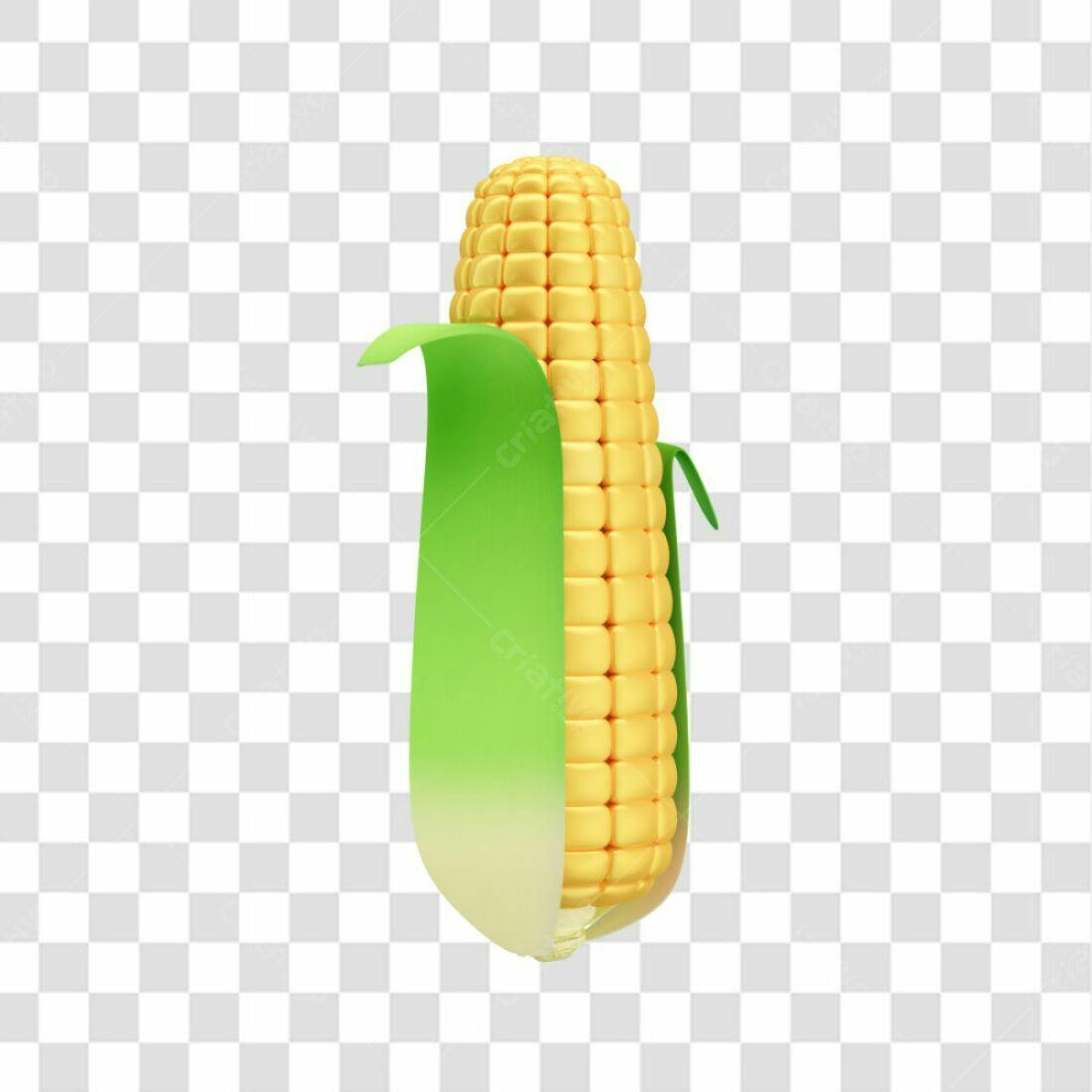 Icone Milho Amarelo PNG com fundo transparente