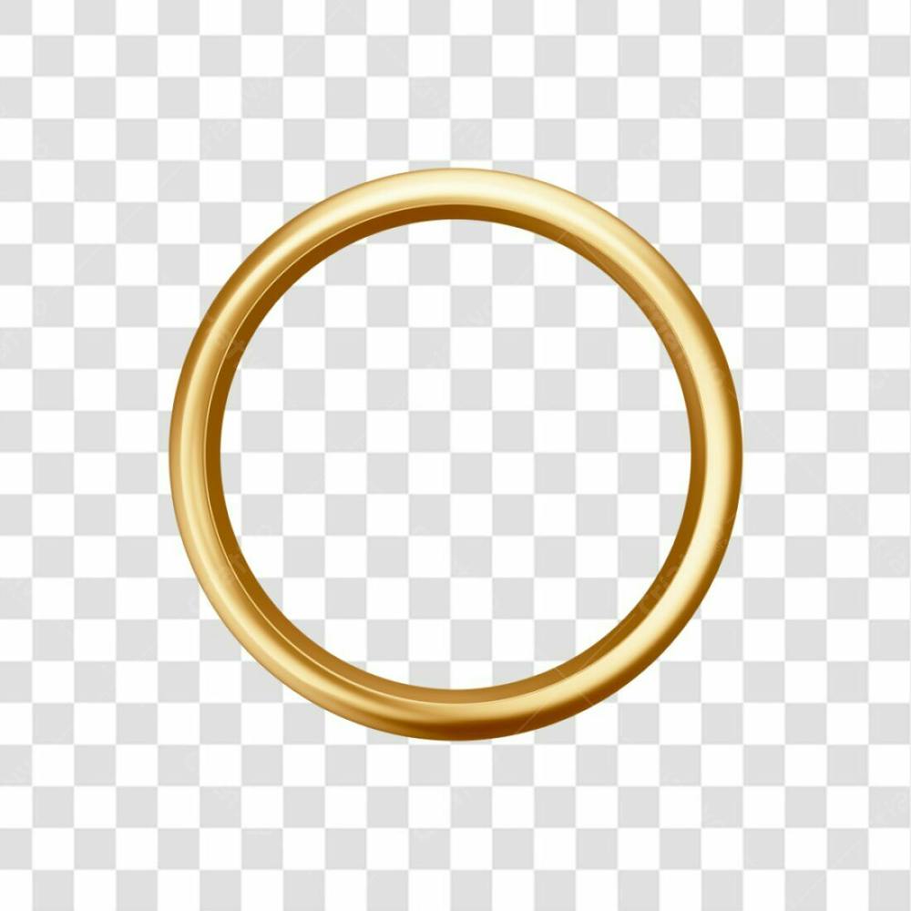 Asset 3D Aliança Dourada Casamento Noivado Compromisso Com Fundo Transparente Copiar