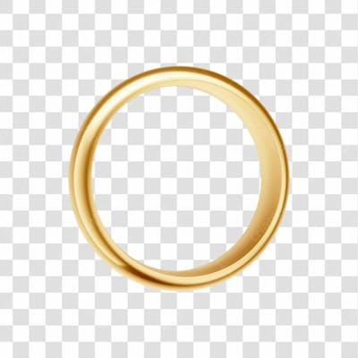 Asset 3D Aliança Dourada Casamento Noivado Compromisso Com Fundo Transparente Copiar