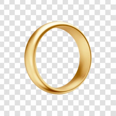 Asset 3D Aliança Dourada Casamento Noivado Compromisso Com Fundo Transparente Copiar